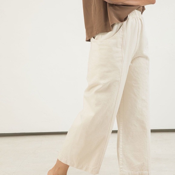 Elizabeth Suzann Pants - Elizabeth Suzann Clyde Culotte in Cotton Canvas